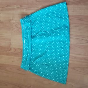 Boden Blue Polka Dot Swim Skirt